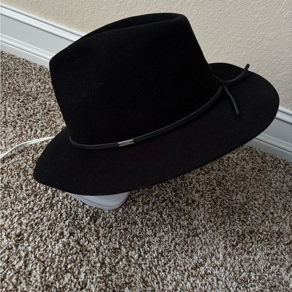 Brixton | Women\'s 100% Wool Wesley Fedora Hat Size Large 7.5 Black NWT main image 6